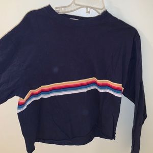 brandy melville striped crewneck